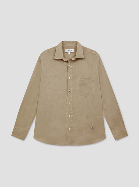 Tan Linen Shirt